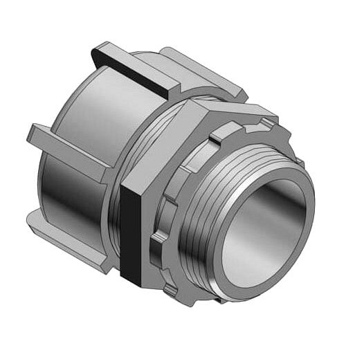 T&B 040-5333 3/4" Straight Insulated Liquidtight Connector Iron W/Duraplate