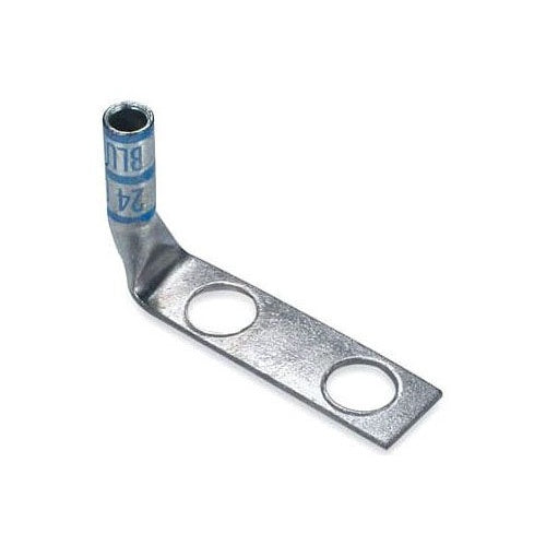 T&B 256-30695-1356 Copper Tin-Plated 2-Hole Lug90D Stnd No6 No10B Blue
