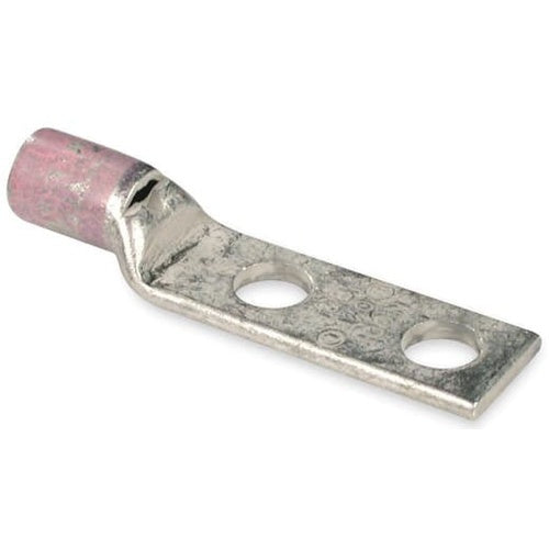 T&B 256-30695-898 Copper Tin Plated 2-Hole Lug Standard Barrel 700 3/8B Pink