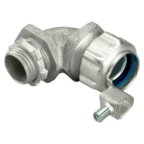 T&B 5254GR 1" 90D Liquidtight Non-Insulated Ground Connector Iron