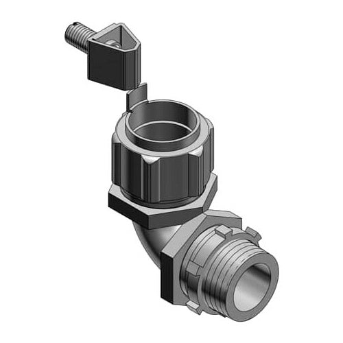 T&B 5259GR 3" 90D Liquidtight Non-Insulated Ground Connector Iron