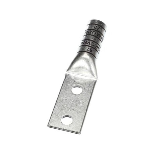 T&B 54876BE Copper Tin Plated 2-Hole Lug Long Barrel 500 1/2B Brown