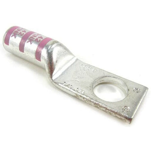 T&B 54950BE Copper Tin Plated 1-Hole Lug Long Barrel 1/0 1/2B Pink