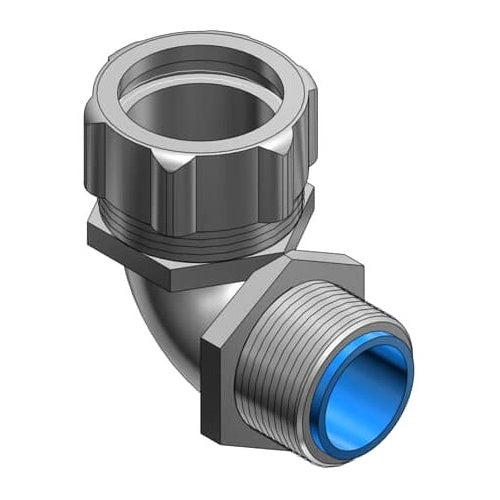 T&B 7355 1" 90D Liquidtight Insulated Connector Pg29 Steel