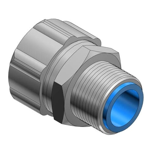 T&B 7362 3/8" Straight Liquidtight Insulated Connector Pg13.5 Steel