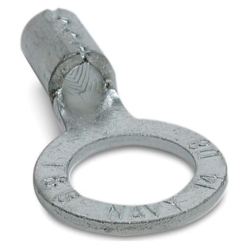 T&B D8-38 Non-Insulated Brazed Seam Ring Terminal No8 Awg 3/8" Bolt
