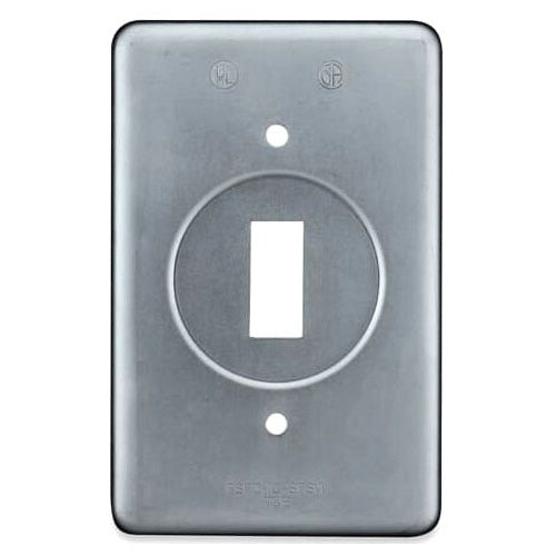 T&B DS32-TB Single Gang Fs/Fd Cover, Steel, Single Switch