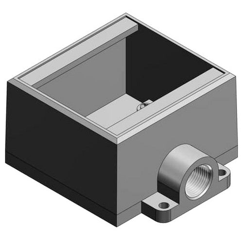 T&B FD22-TB 3/4" , 2G-Deep Box, Iron, Dead-End
