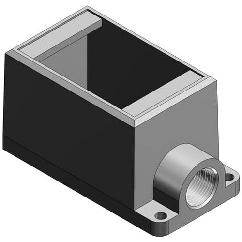 T&B FD2-TB 3/4" , 1G-Deep Box, Iron, Dead-End