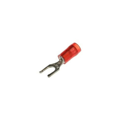 T&B RA18-10FL Insulated Nylon Locking Fork Terminal 22-16 No10 Red