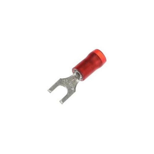 T&B RA18-6F Insulated Nylon Fork Terminal 22-16 Bolt No6 Red