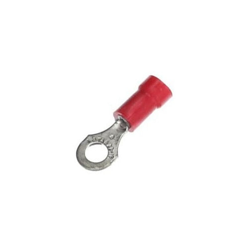 T&B RA867 Insulated Vinyl Ring Terminal 22-16 Bolt No8 Red