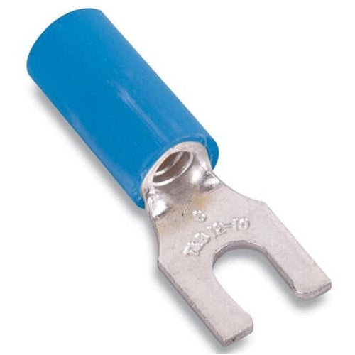 T&B RB2213 Insulated Nylon Locking Fork Terminal 18-14 No6 Blue