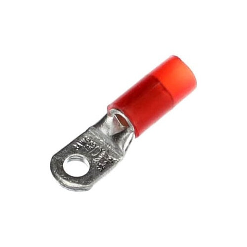 T&B RD10361 Insulated Nylon Ring Terminal 8An, No10, Red