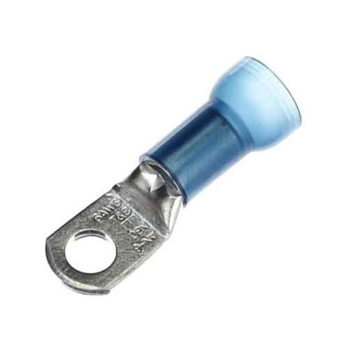 T&B RE6-14 Insulated Nylon Ring Terminal 6 Bolt 1/4" Blue