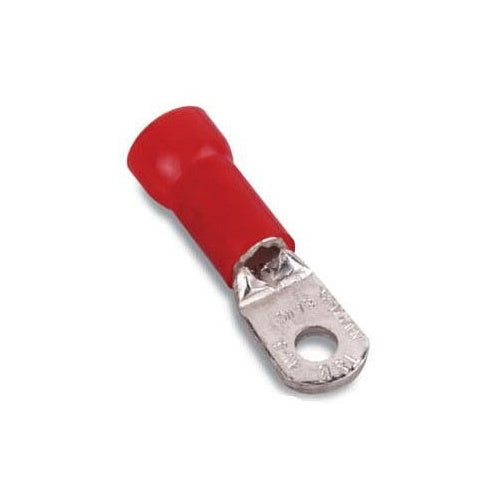 T&B RG2-14 Insulated Nylon Ring Terminal 2 Bolt 1/4" Red