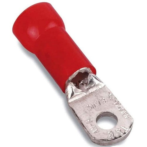 T&B RG2-38 Insulated Nylon Ring Terminal 2 Bolt 3/8" Red