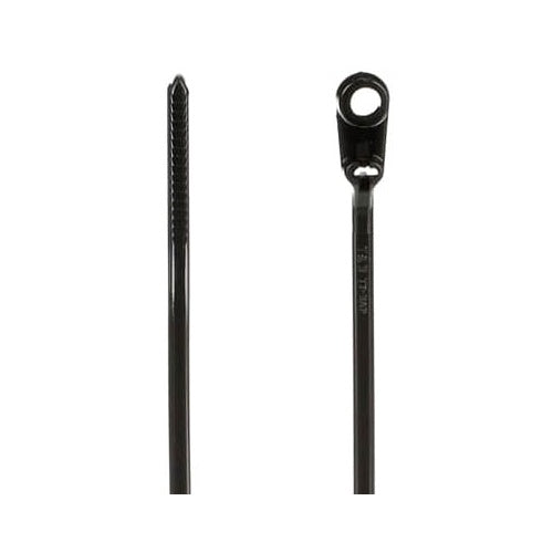 T&B TY33MX Cable Tie 18Lb 4" Black Nylon Mounting Hole