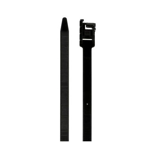 T&B TY409 Cable Tie 200Lb 19" Bk Nylon Releasable
