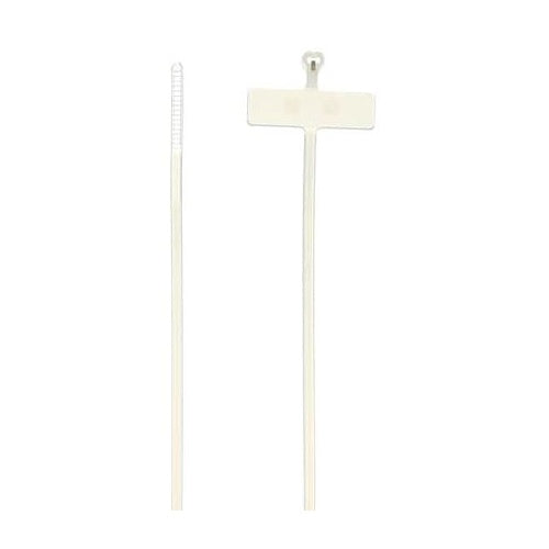 T&B TY5512M Cable Tie 18Lb 8" Natural Nylon Id Mark Pad