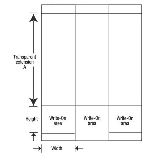 T&B WSLM35 Write On Cable Marker 1X5 3/Card