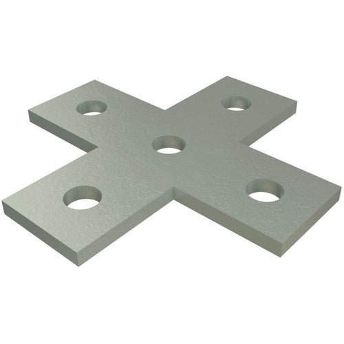 Unistrut P1028-HG 5 Hole, Flat Plate Fitting