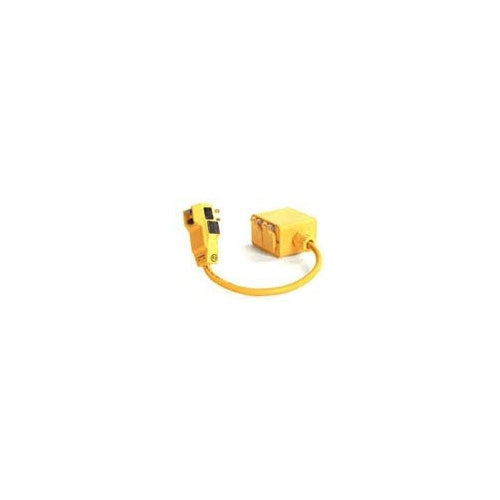 Woodhead 15053W-2 1301530080 15A Plug W/Double Duplex 2Ft