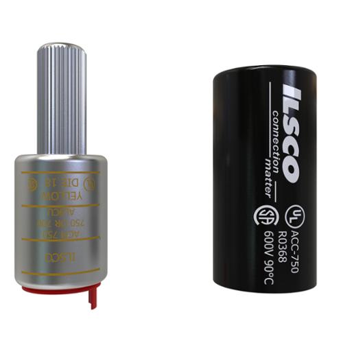 ILSCO ACM-750 ACM Series Dual-Rated Pigtail Adapter, 750 kcmil, Yellow