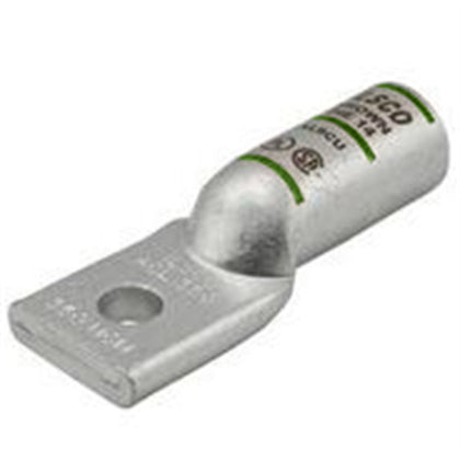 ILSCO ACN-2/0 Aluminum Compression Lug, 2/0 AWG, Long Barrel, 1-Hole Stud