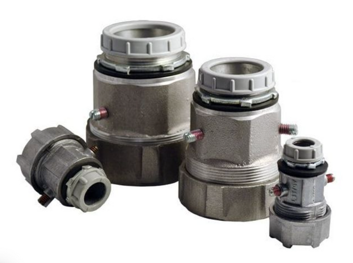 Adalet JAG-236-20 Jacketed Straight Cable Connector, 2 in Trade, Aluminum