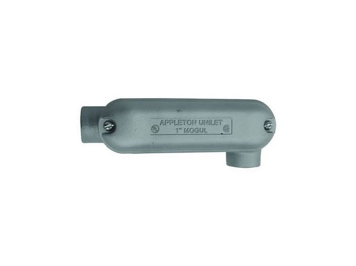 Appleton BT400-A 4" Aluminum T Mogul Unilet Conduit Body with Cover & Gasket