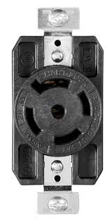 ARROW-HART AH6610 30A 120/208V Black Locking Receptacle