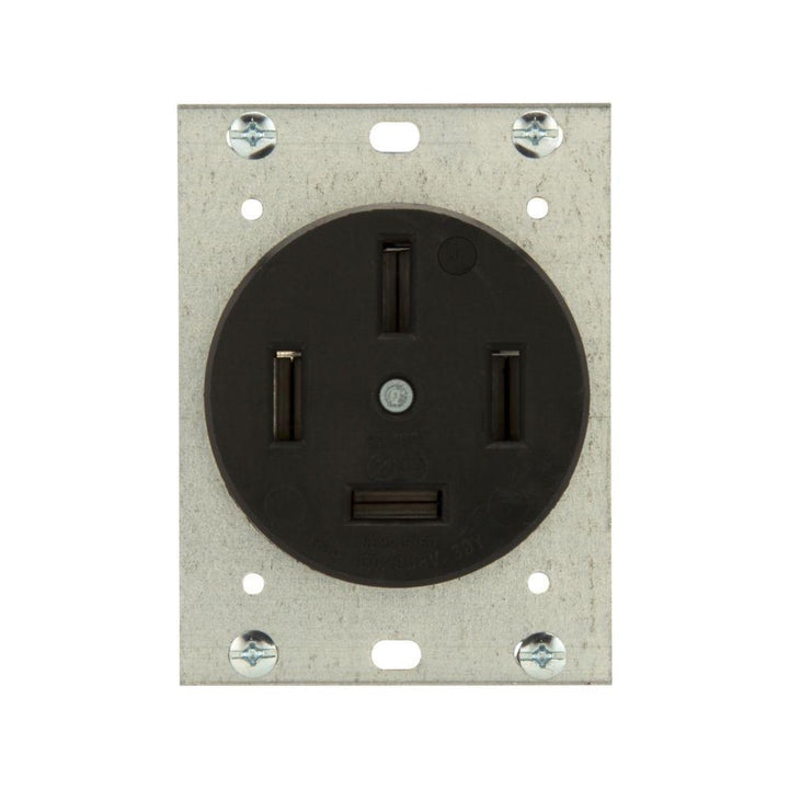 ARROW-HART 5515N 60A Black Single Power Receptacle