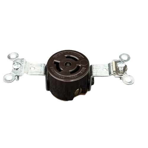 ARROW-HART AH6560 15A 250V Brown Locking Receptacle
